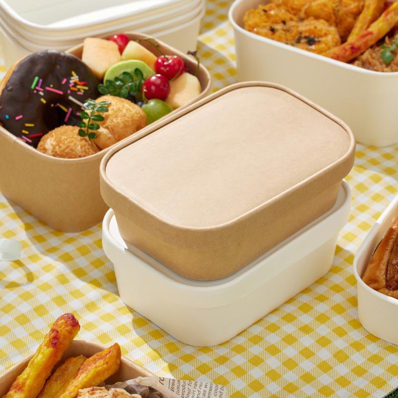 Meal Prep Bowl - 10 stuks vierkante wegwerp lunchboxen van