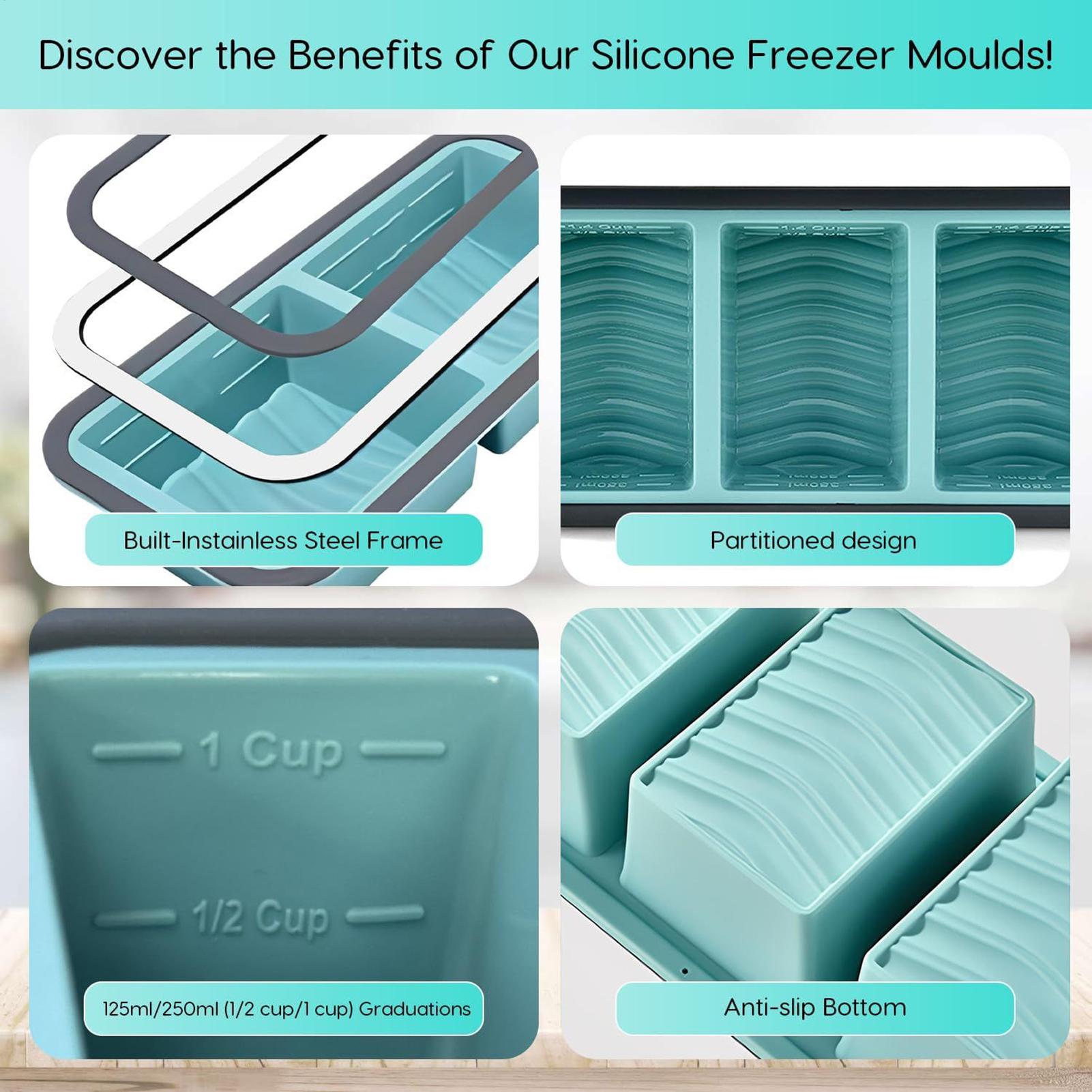 Silicone vriesvormpjes, makkel - Meal Prep Template recensie en prijs