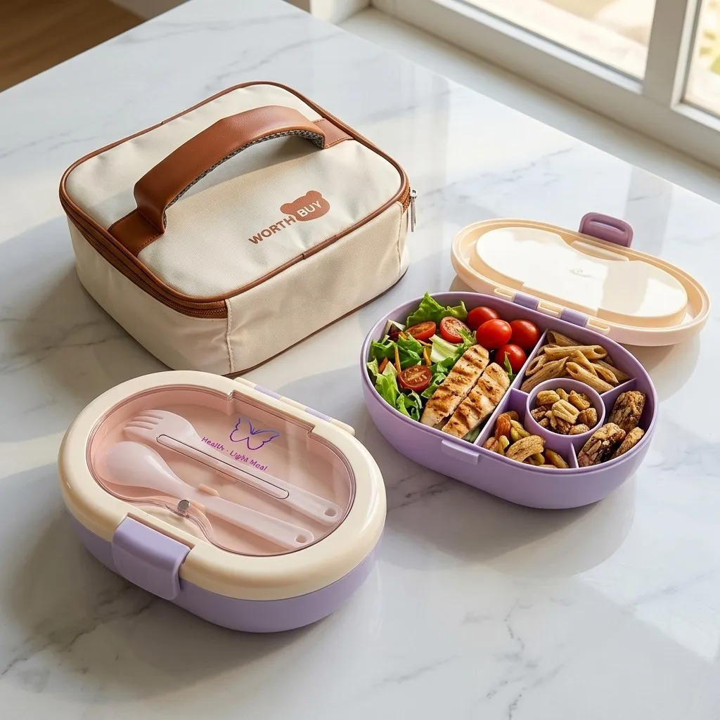 Plastic Bento Box met vakken,  - Meal Prep Or Prep Meal recensie en prijs